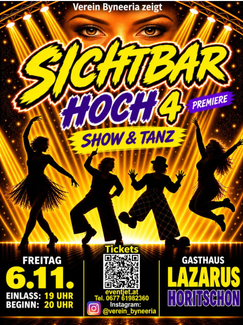 Plakat Sichtbar Hoch 4 – Show & Tanz (Premiere)